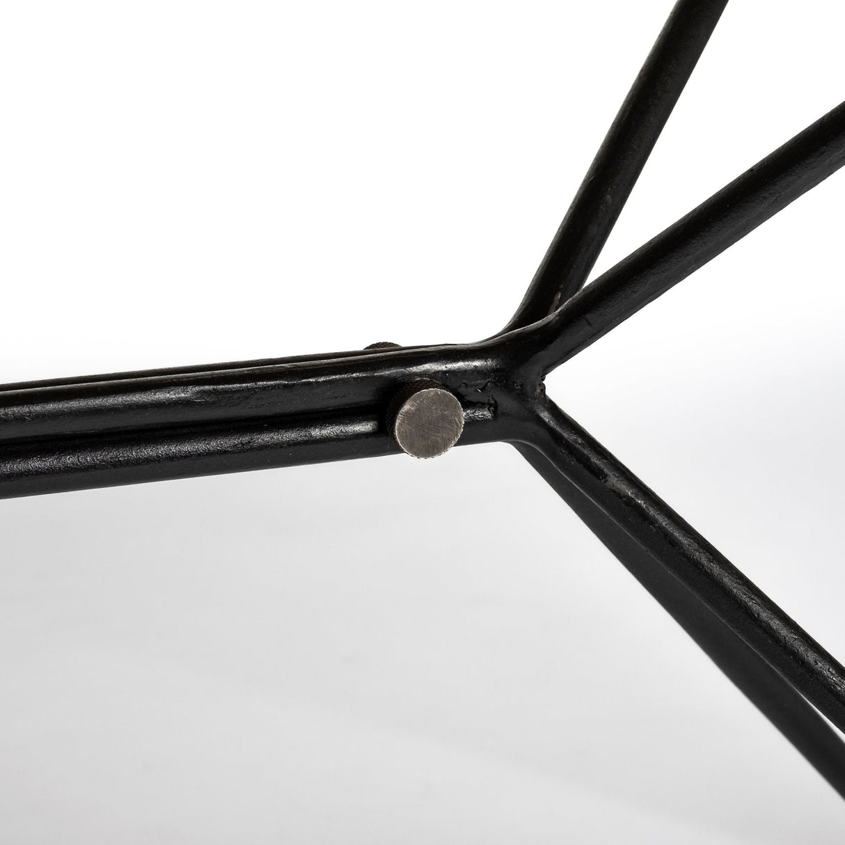 Papillion II Rectangular Blonde Live Edge Sold Wood Top Black Metal Base Dining Table by Mercana at Eve Furniture