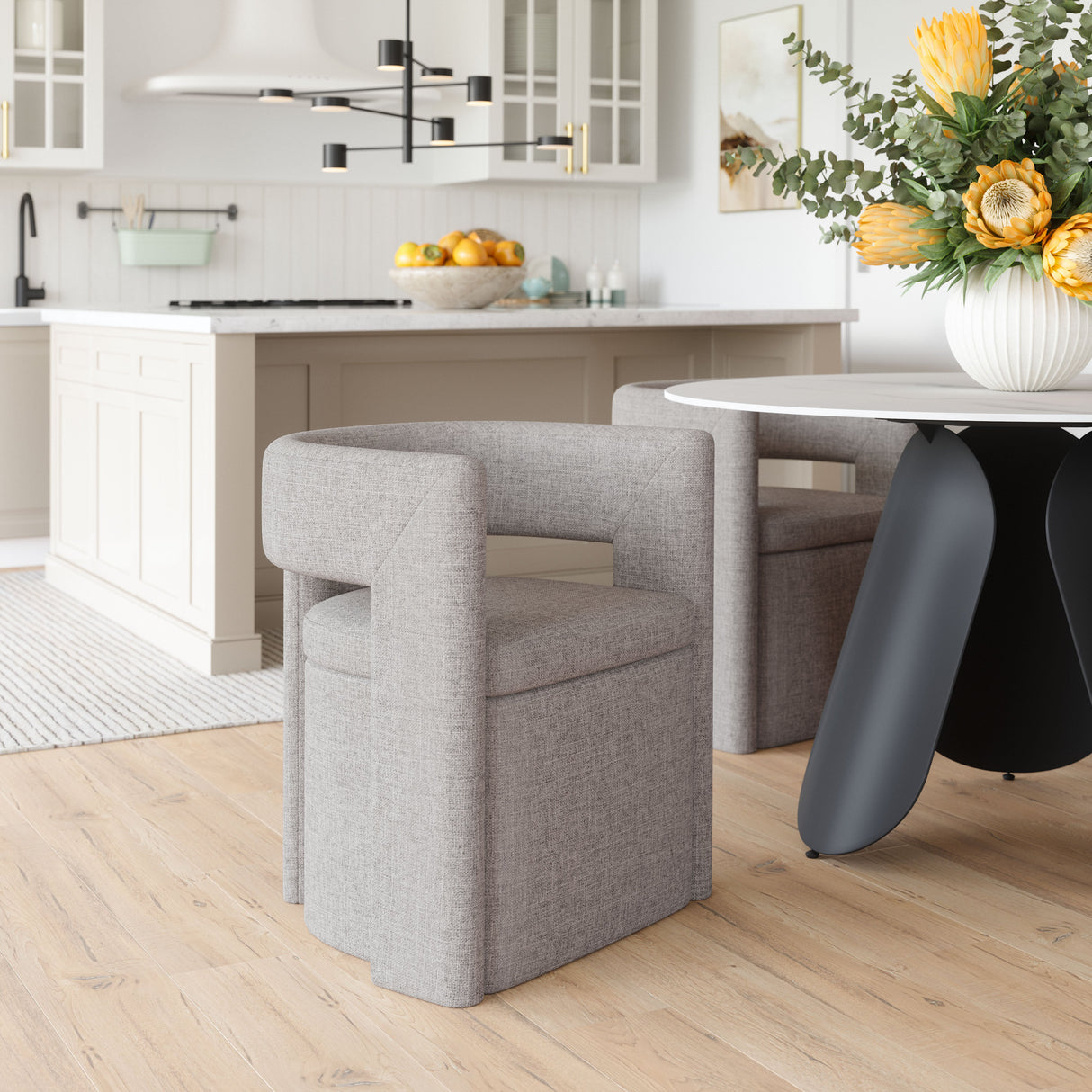 Papua Gray Dining Chair by Zuomod at Eve Furniture