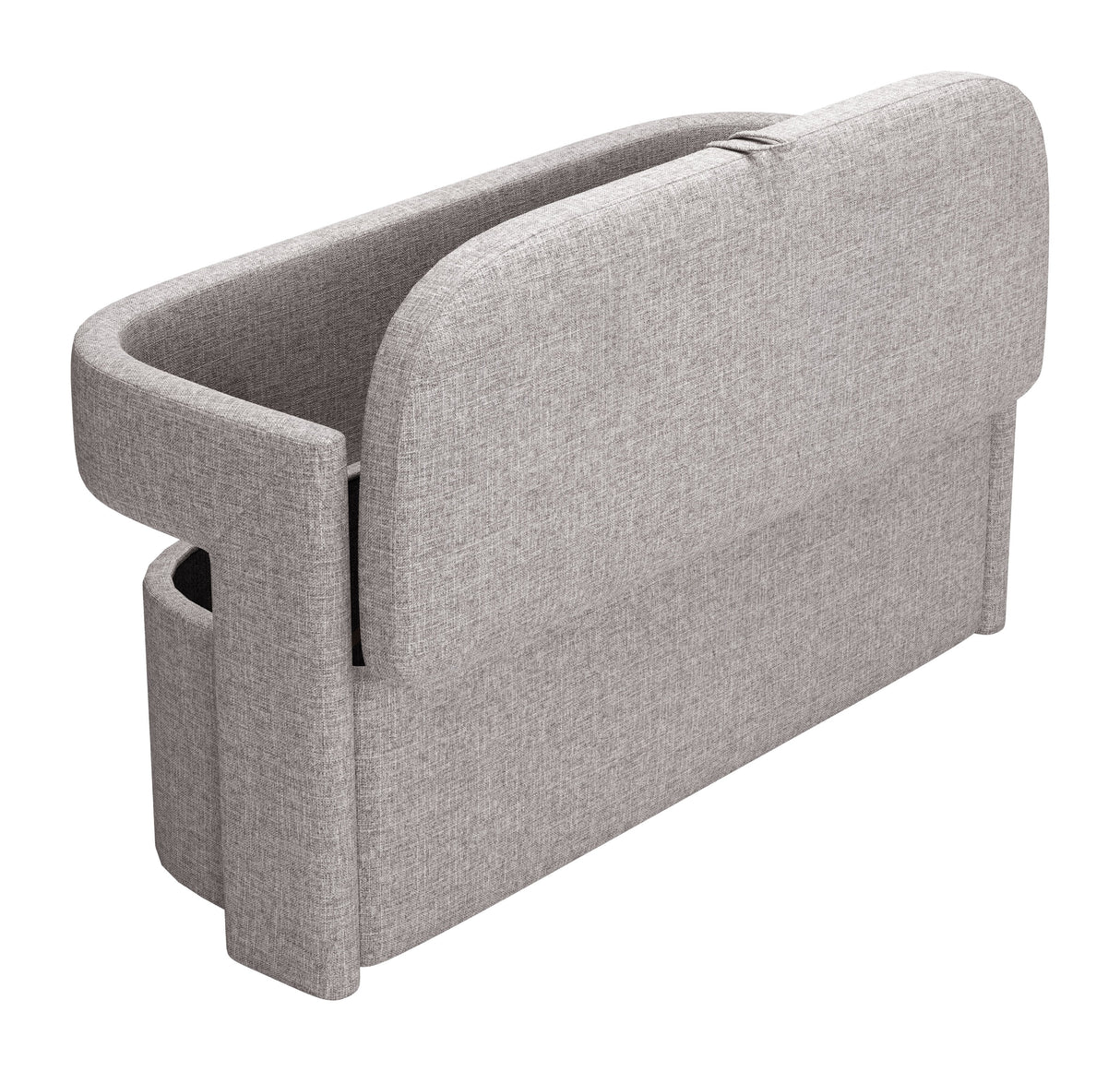 Papua Gray Storage Bench by Zuomod at Eve Furniture