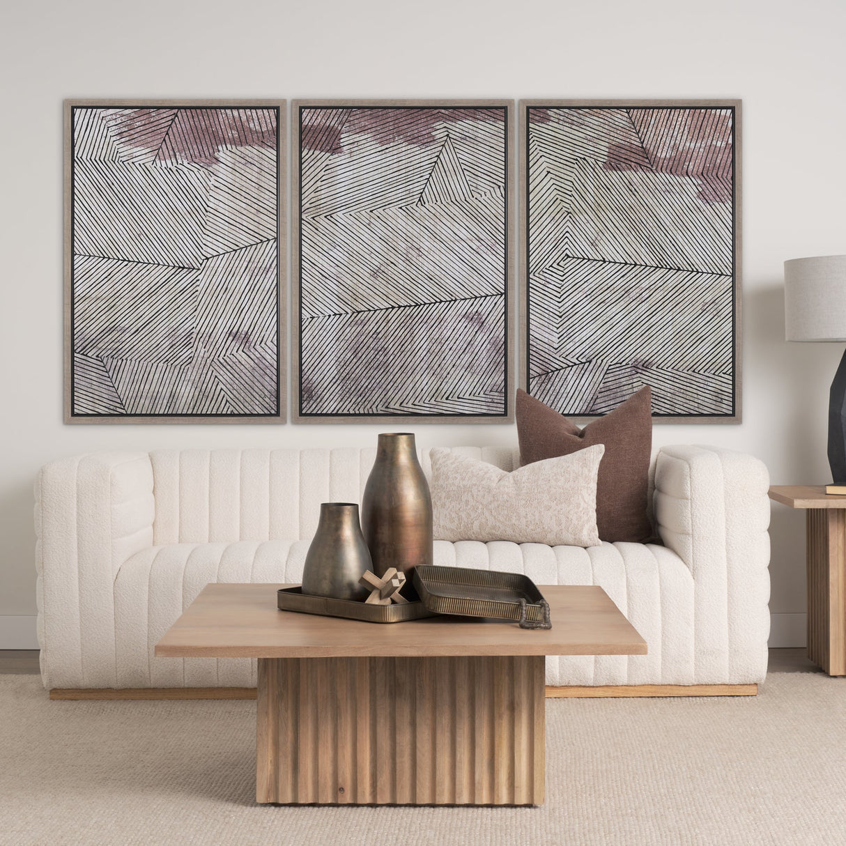 Papyrus Texture I by Mercana Studio a Hand Embellished Textured Framed Canvas by Mercana at Eve Furniture