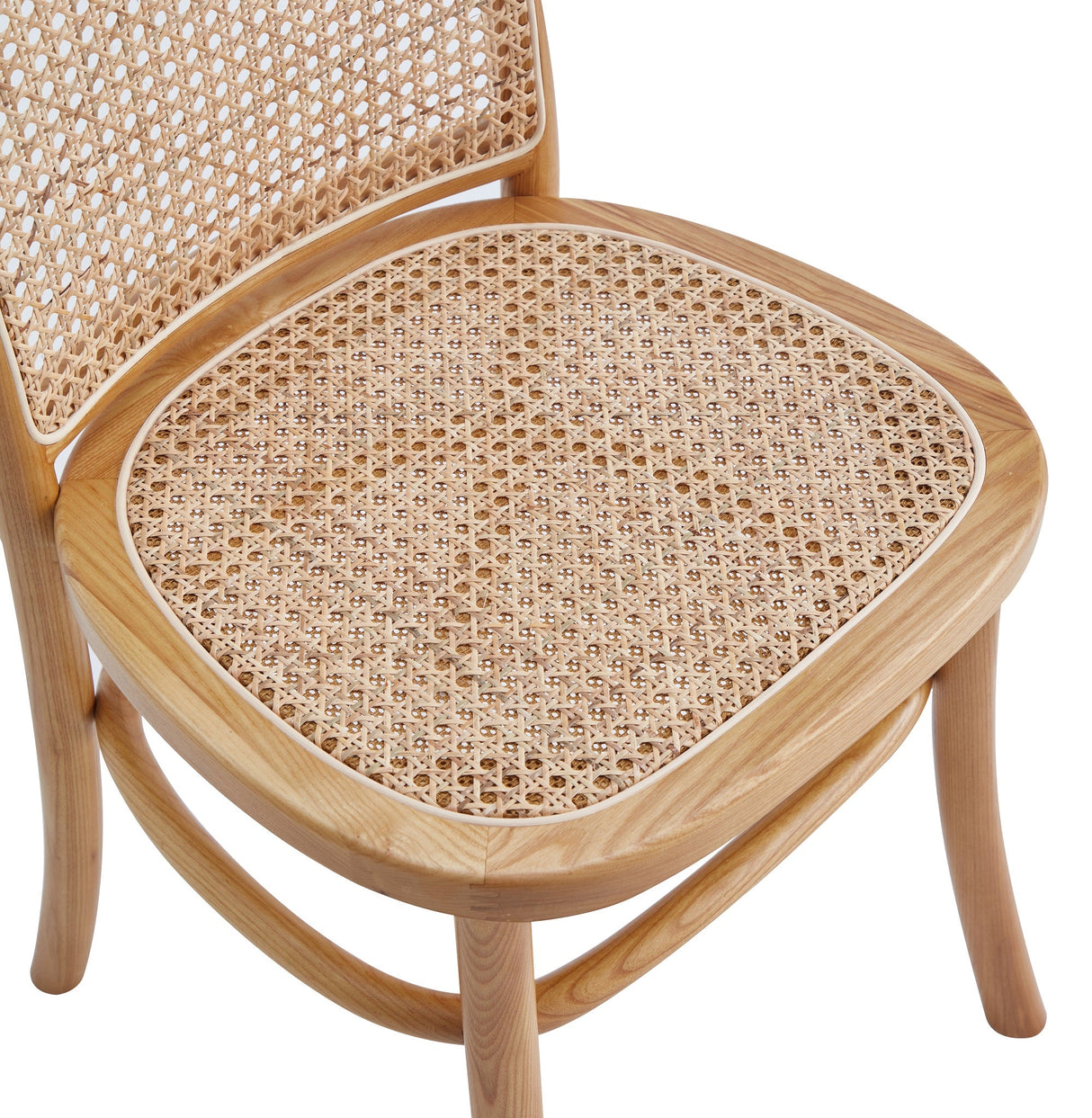 Paragon Dining Chair 2.0 in Nature and Cane (set of 2) by Manhattan Comfort at Eve Furniture