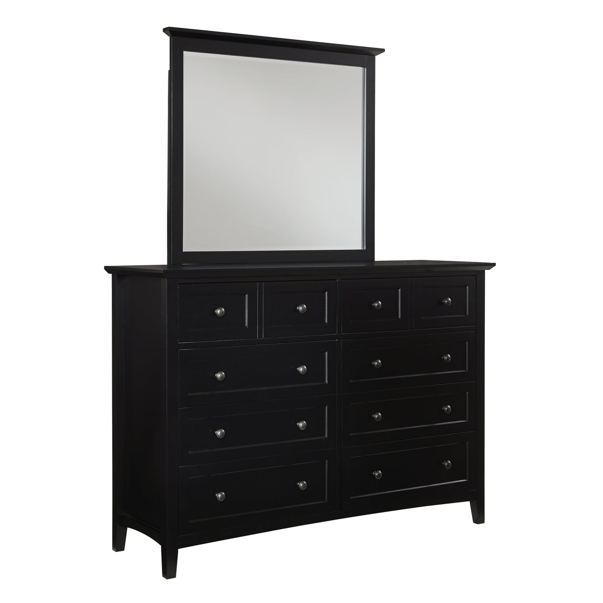Paragon Eight-Drawer Dresser in Black by Modus Furniture at Eve Furniture