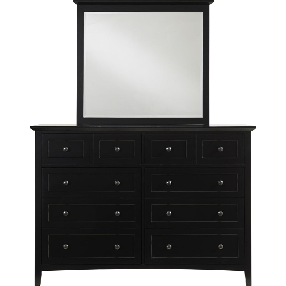 Paragon Eight-Drawer Dresser in Black by Modus Furniture at Eve Furniture