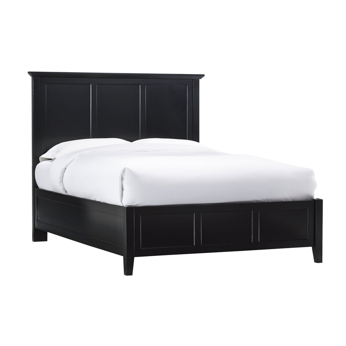 Paragon Wood Full Panel Bed in Black by Modus Furniture at Eve Furniture