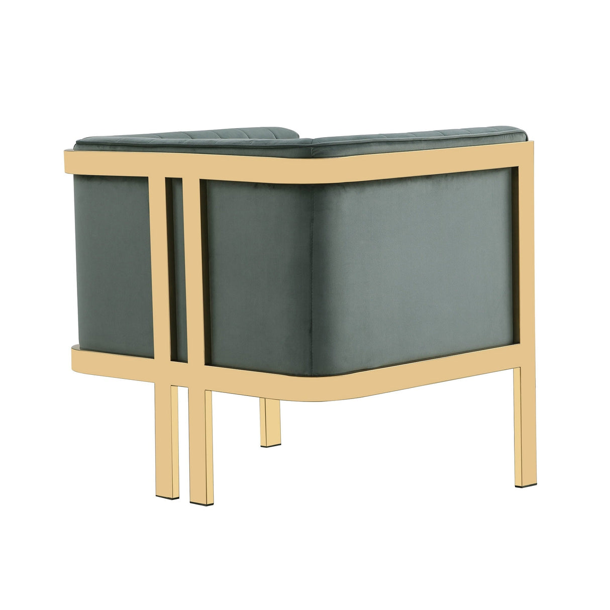 Paramount Accent Armchair in Warm Grey and Polished Brass (set of 2) by Manhattan Comfort at Eve Furniture