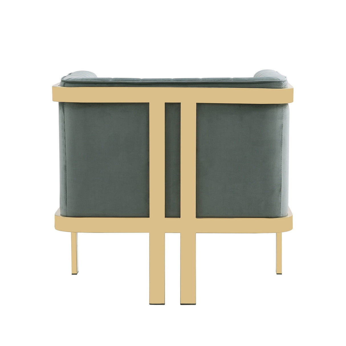 Paramount Accent Armchair in Warm Grey and Polished Brass (set of 2) by Manhattan Comfort at Eve Furniture