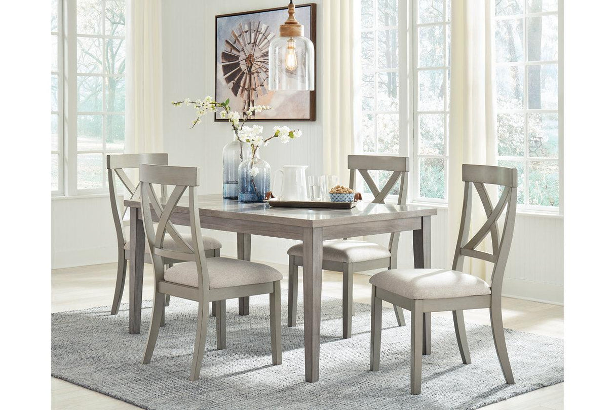 Parellen Gray Dining Table by Ashley at Eve Furniture