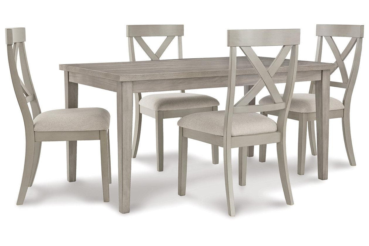 Parellen Gray Dining Table by Ashley at Eve Furniture