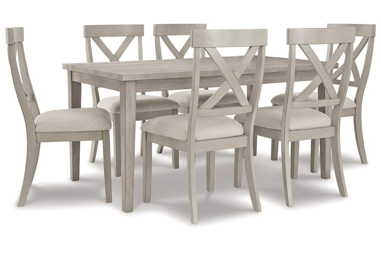Parellen Gray Dining Table by Ashley at Eve Furniture