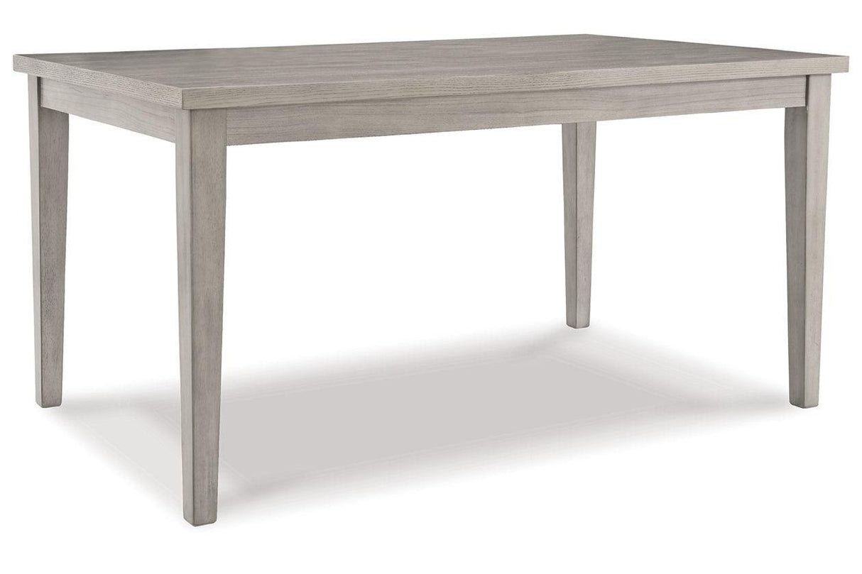 Parellen Gray Dining Table by Ashley at Eve Furniture