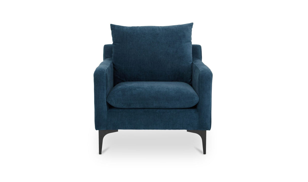 Paris Armchair Blue by Moe's Home at Eve Furniture