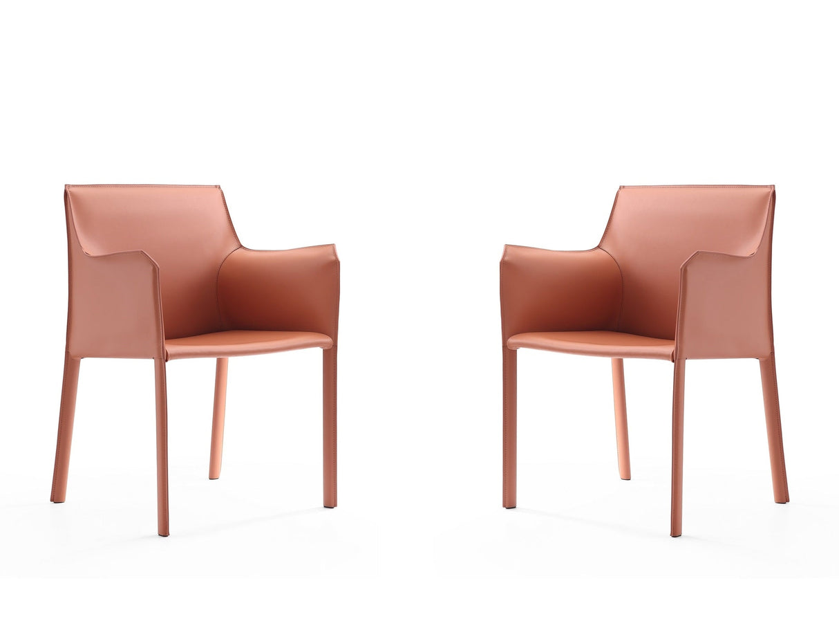 Paris Armchair in Clay (set of 2) by Manhattan Comfort at Eve Furniture