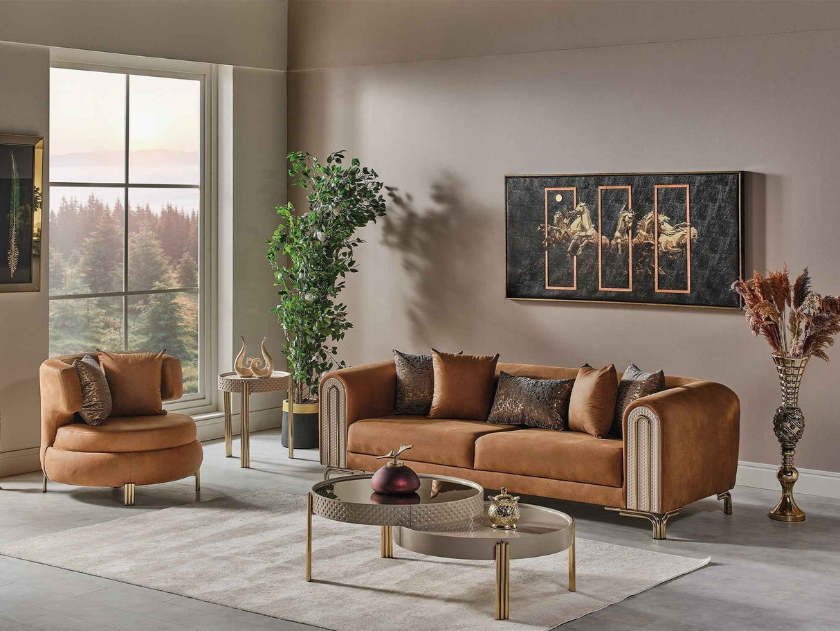 Paris Brown Chair by Furnia at Eve Furniture