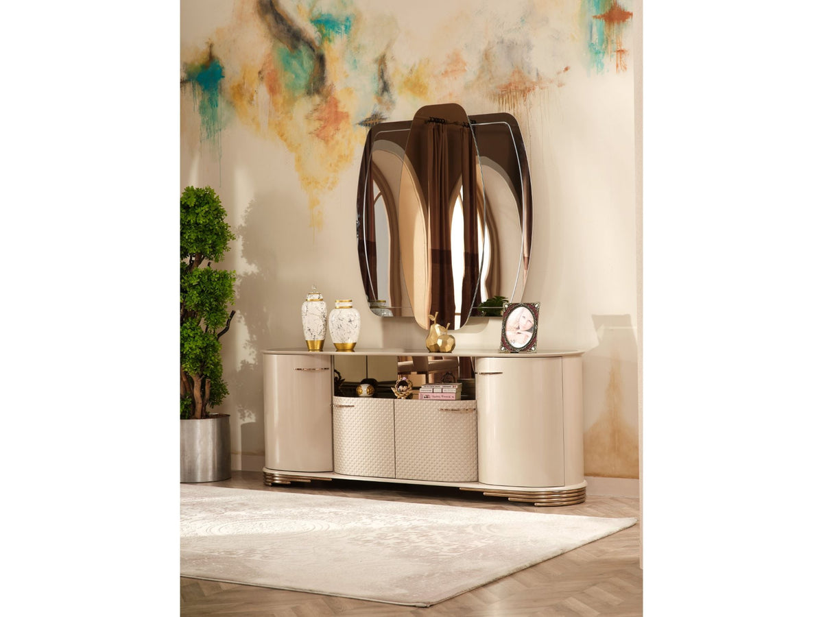 Paris Console With Mirror by Furnia at Eve Furniture
