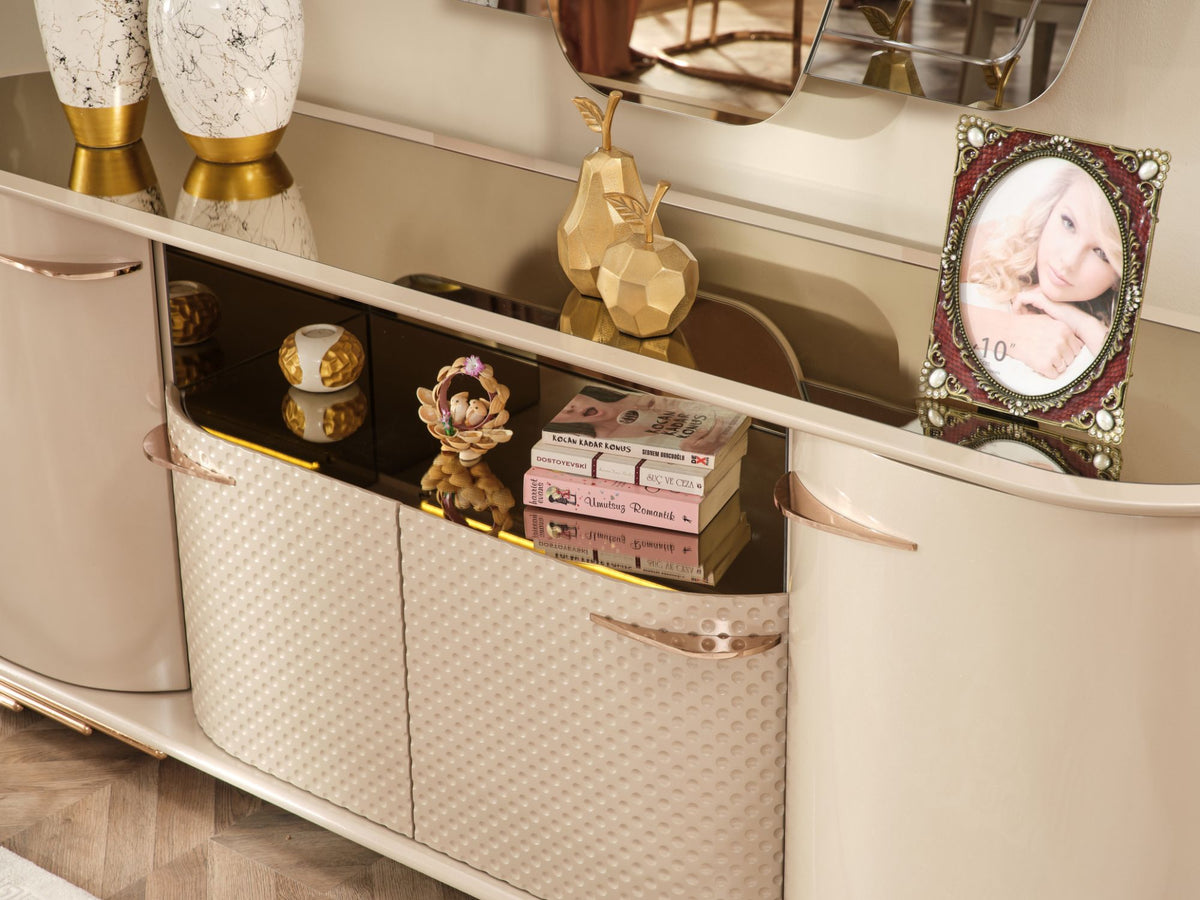 Paris Console With Mirror by Furnia at Eve Furniture