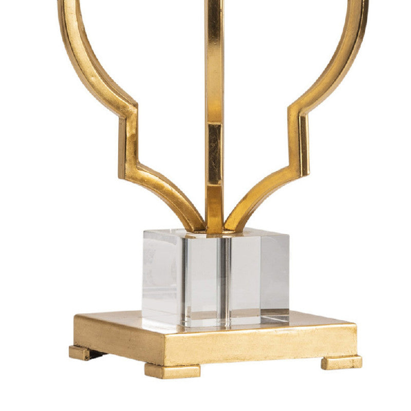Parisian Gold/Brass Table Lamp by Crestview at Eve Furniture