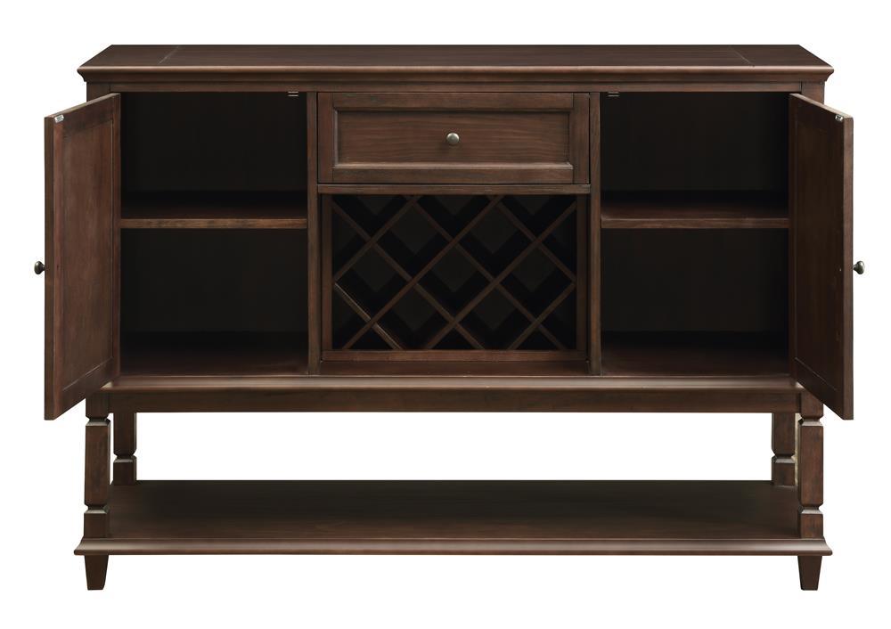 Parkins Server with Lower Shelf Rustic Espresso by Coaster at Eve Furniture