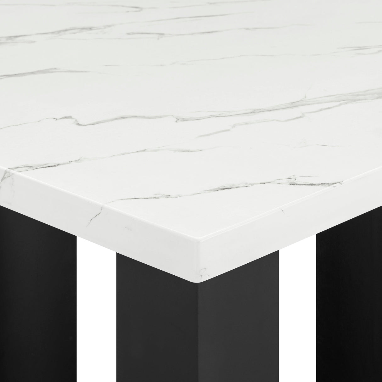 Parkside Black and White Counter Height Dining Table by Crown Mark at Eve Furniture