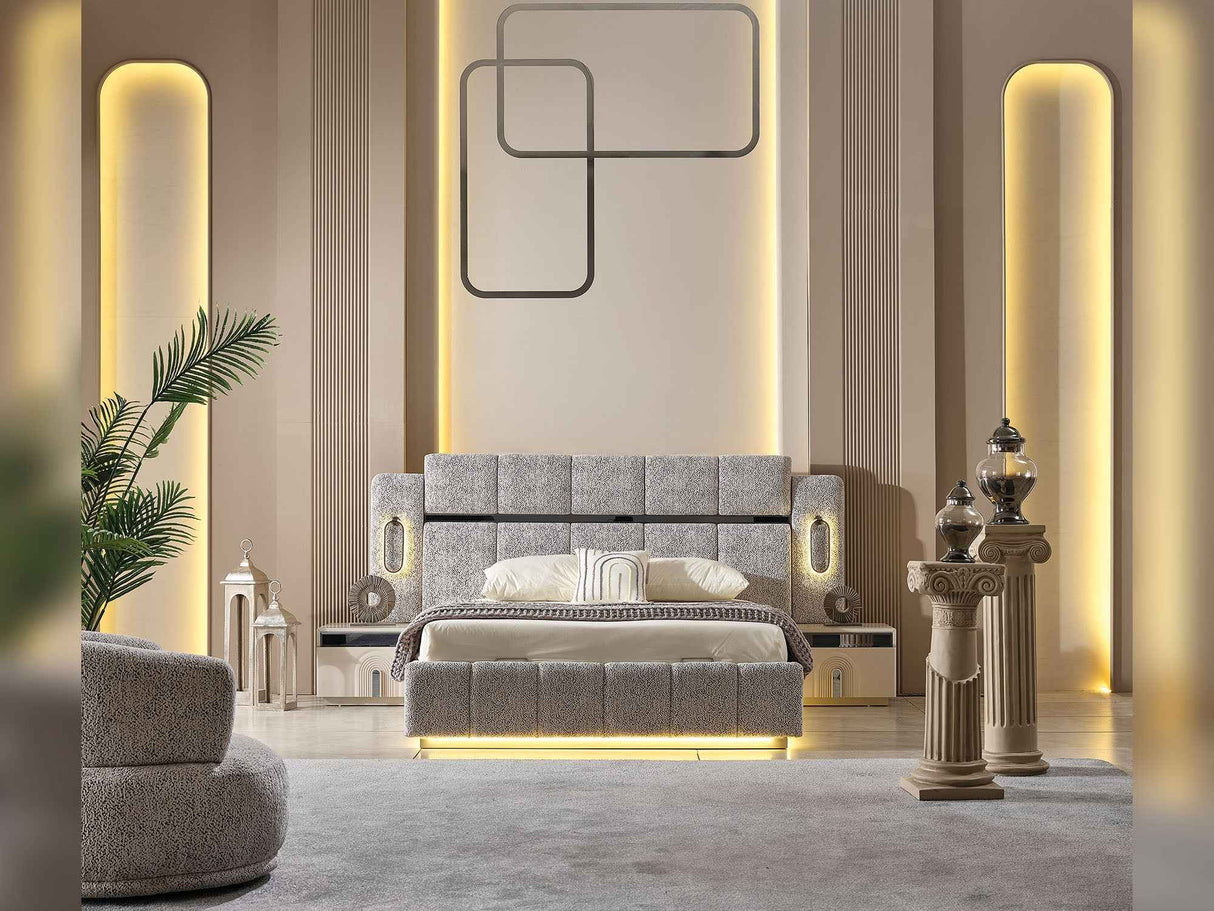 Parma Bed Frame With Headboard by Furnia at Eve Furniture