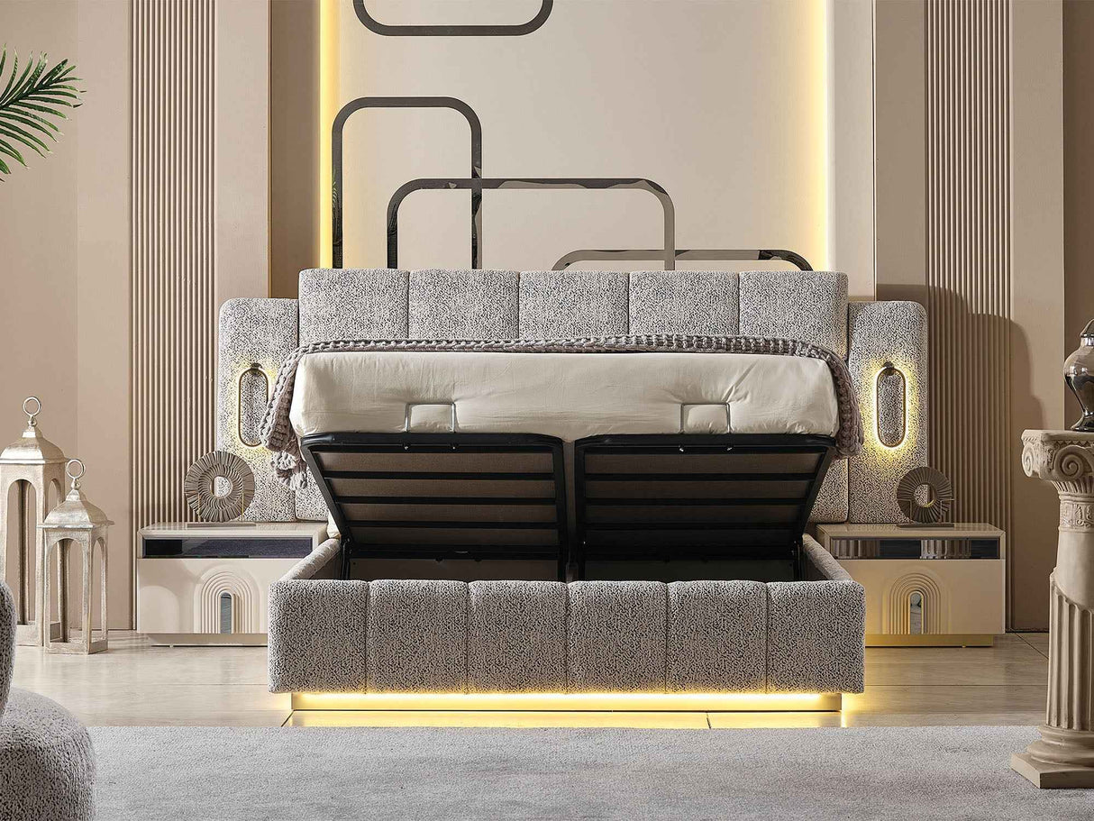 Parma Bed Frame With Headboard by Furnia at Eve Furniture