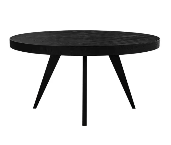 Parq 60 Inch Round Dining Table Black by Moe's Home at Eve Furniture