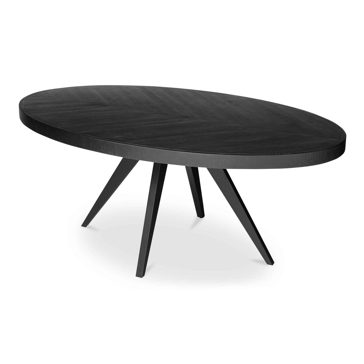 Parq Black Oval Dining Table by Moe's Home at Eve Furniture