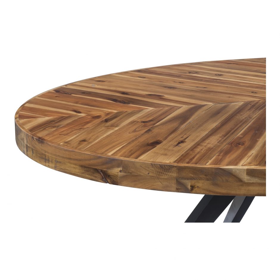 Parq Oval Dining Table Amber by Moe's Home at Eve Furniture