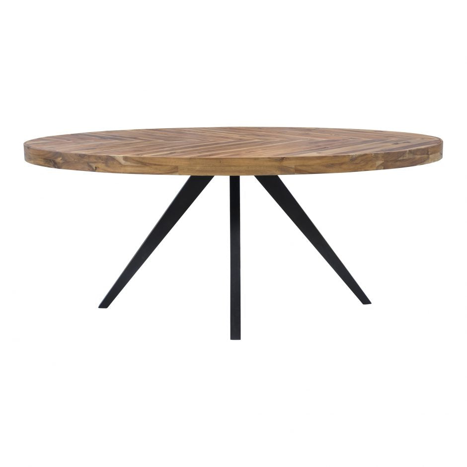 Parq Oval Dining Table Amber by Moe's Home at Eve Furniture