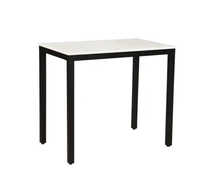 Parson Marble Mini Desk - White by Moe's Home at Eve Furniture