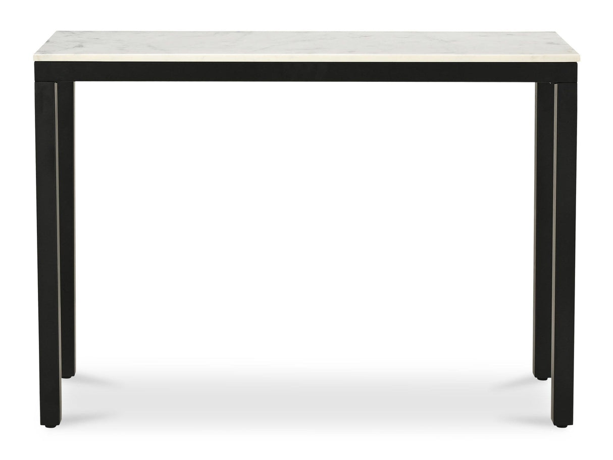 Parson White Console Table by MOES at Eve Furniture