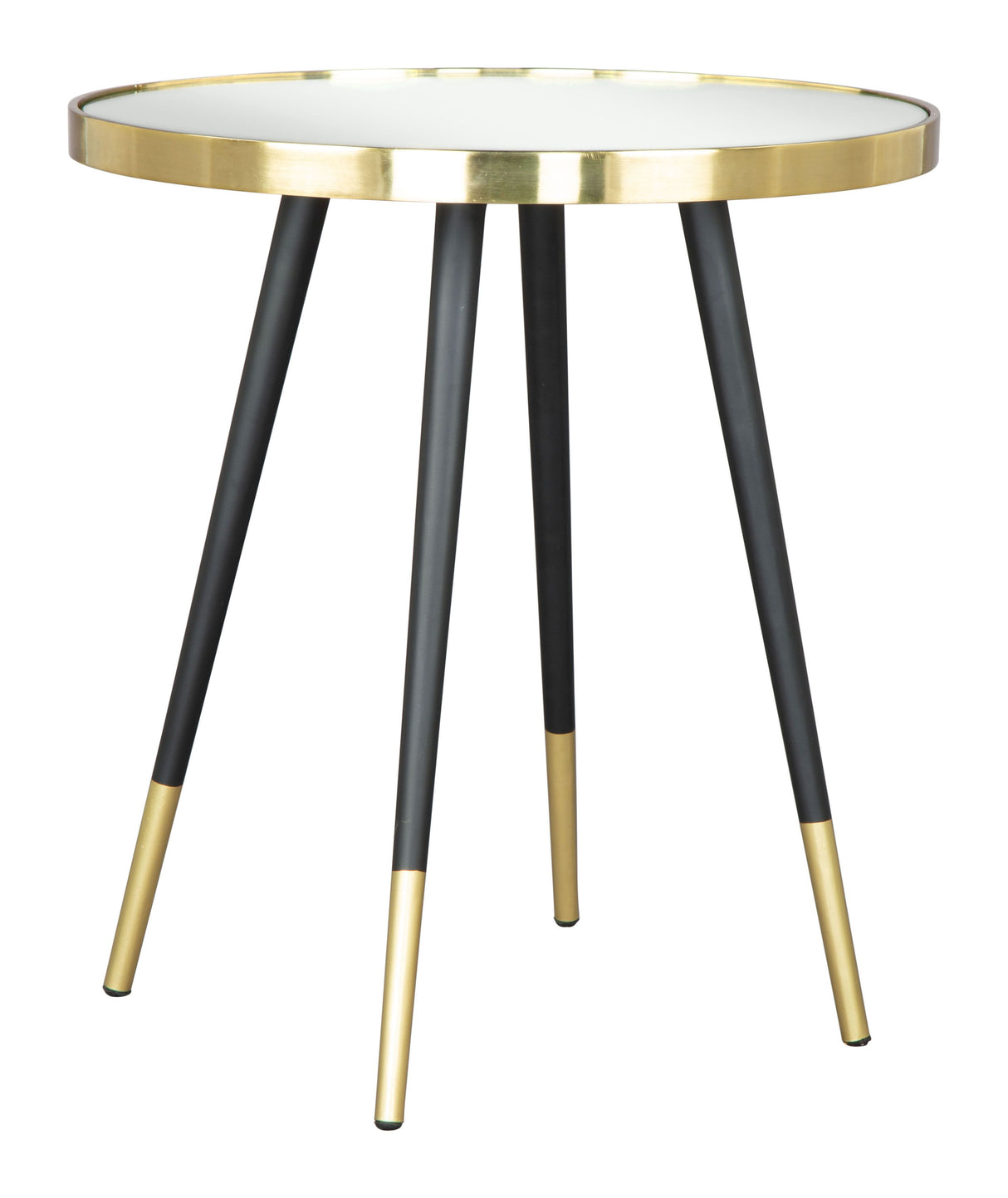 Particle Side Table Gold & Black by Zuomod at Eve Furniture