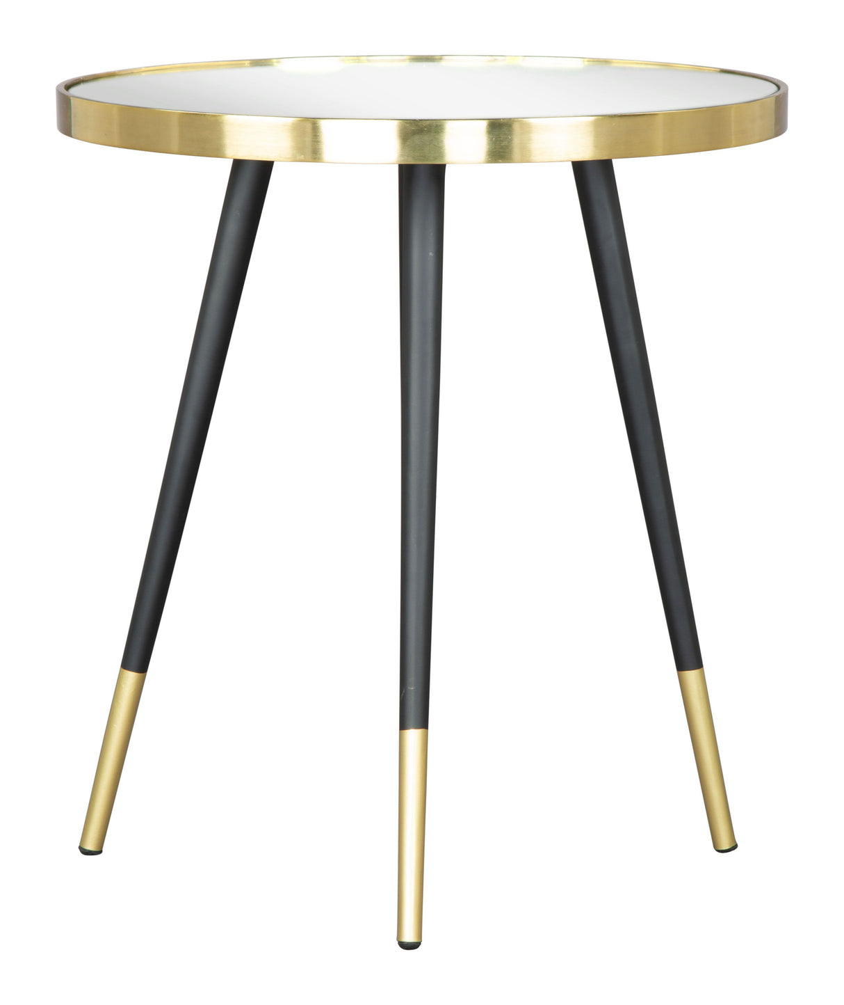 Particle Side Table Gold & Black by Zuomod at Eve Furniture