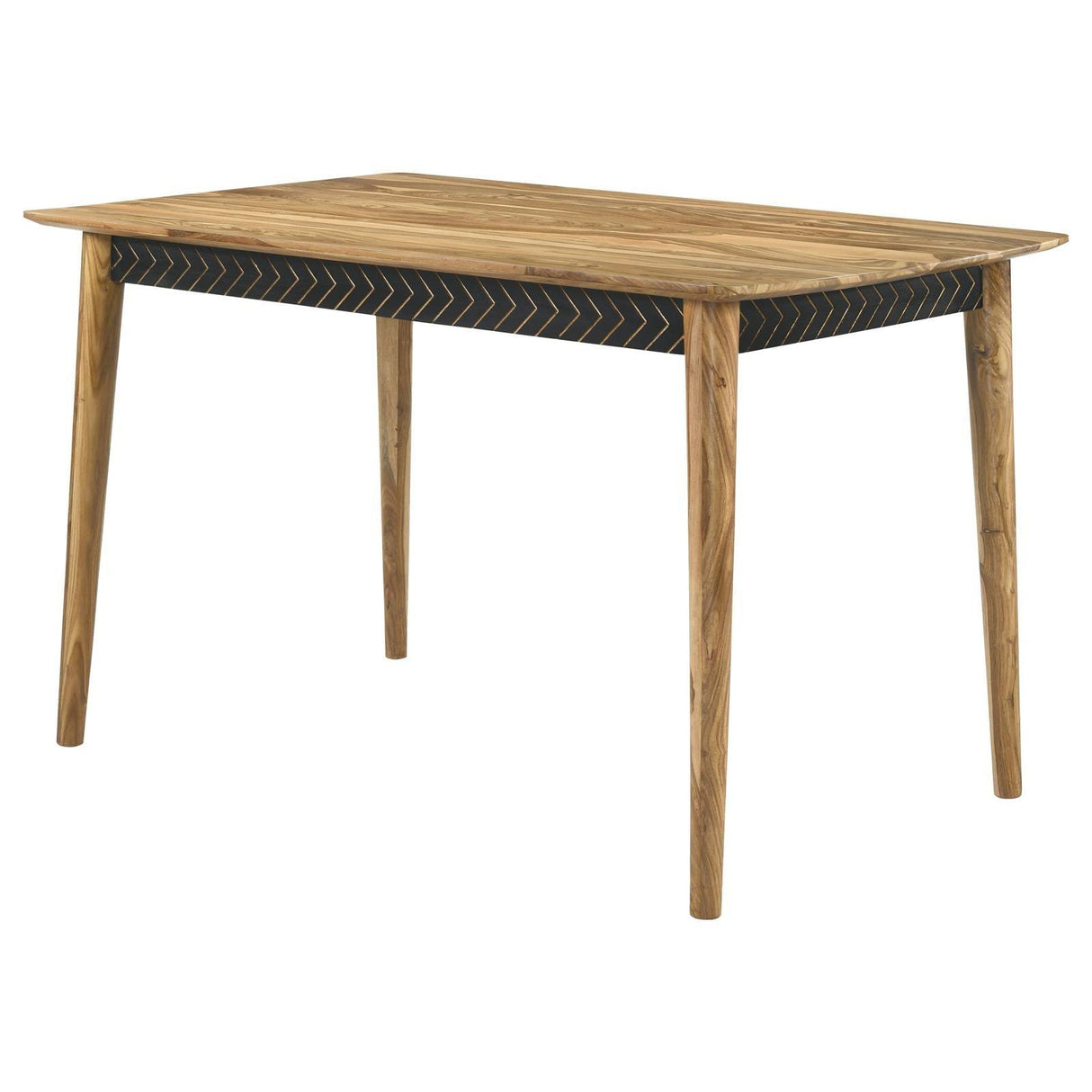 Partridge Natural Sheesham Rectangular Counter Height Table by Coaster at Eve Furniture