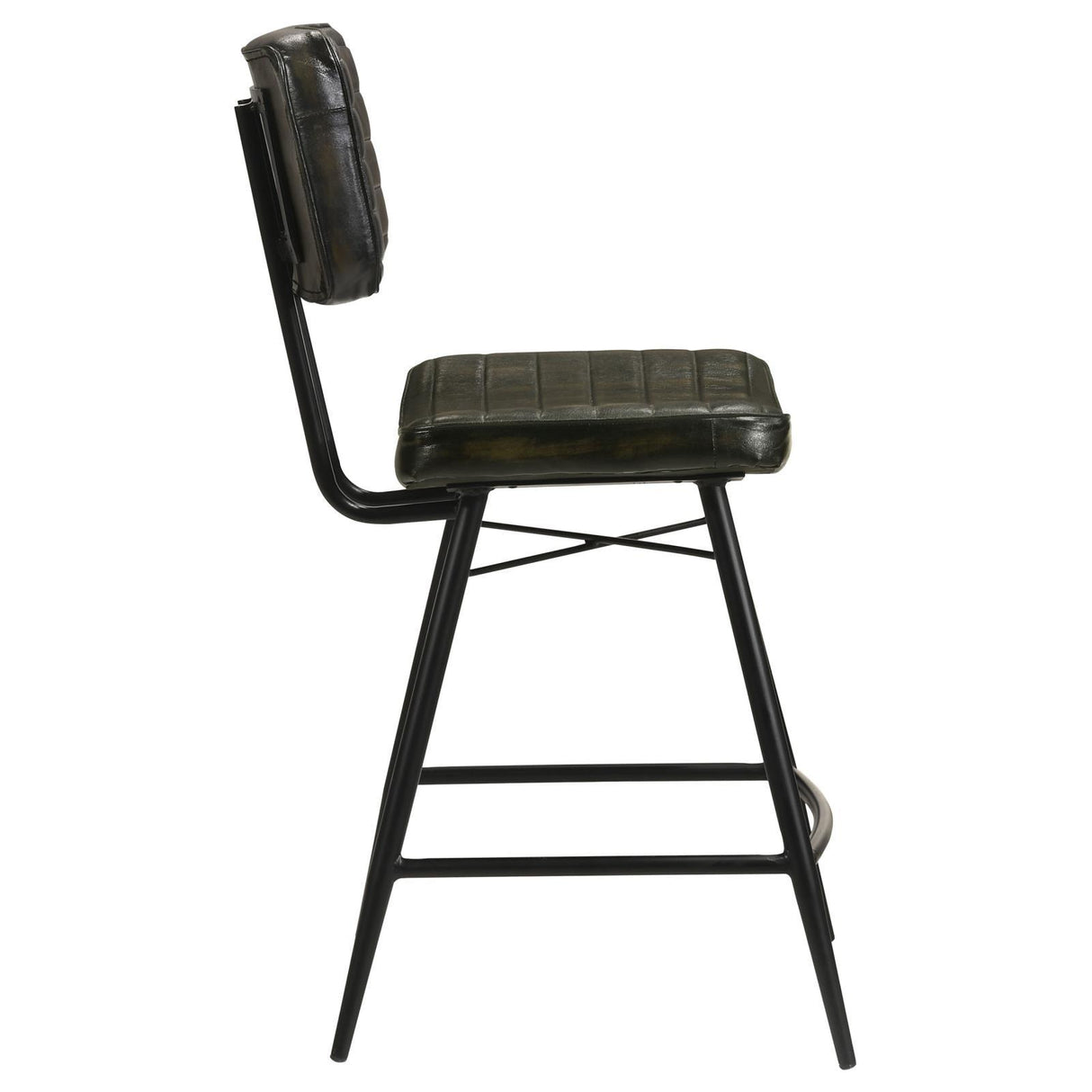 Partridge Upholstered Counter Height Stools with Footrest, Set of 2 by Coaster at Eve Furniture