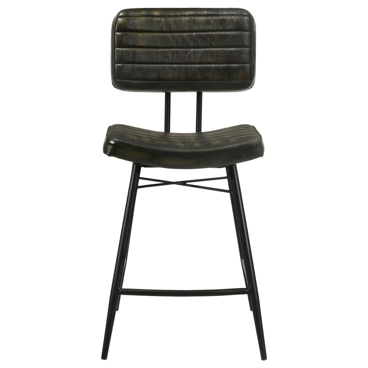 Partridge Upholstered Counter Height Stools with Footrest, Set of 2 by Coaster at Eve Furniture