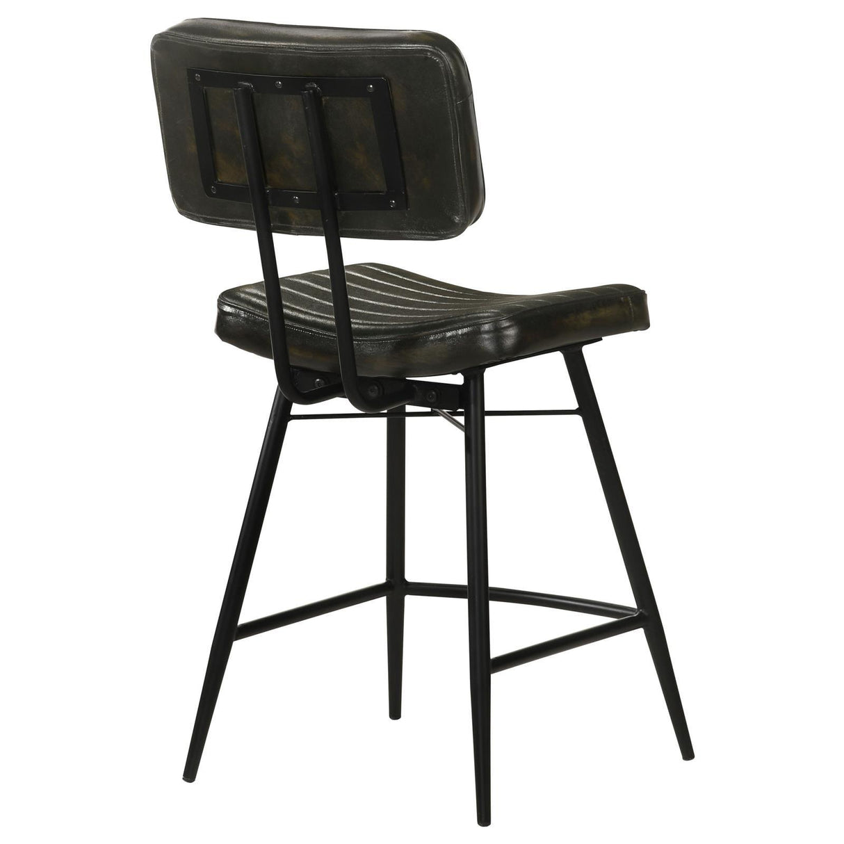 Partridge Upholstered Counter Height Stools with Footrest, Set of 2 by Coaster at Eve Furniture