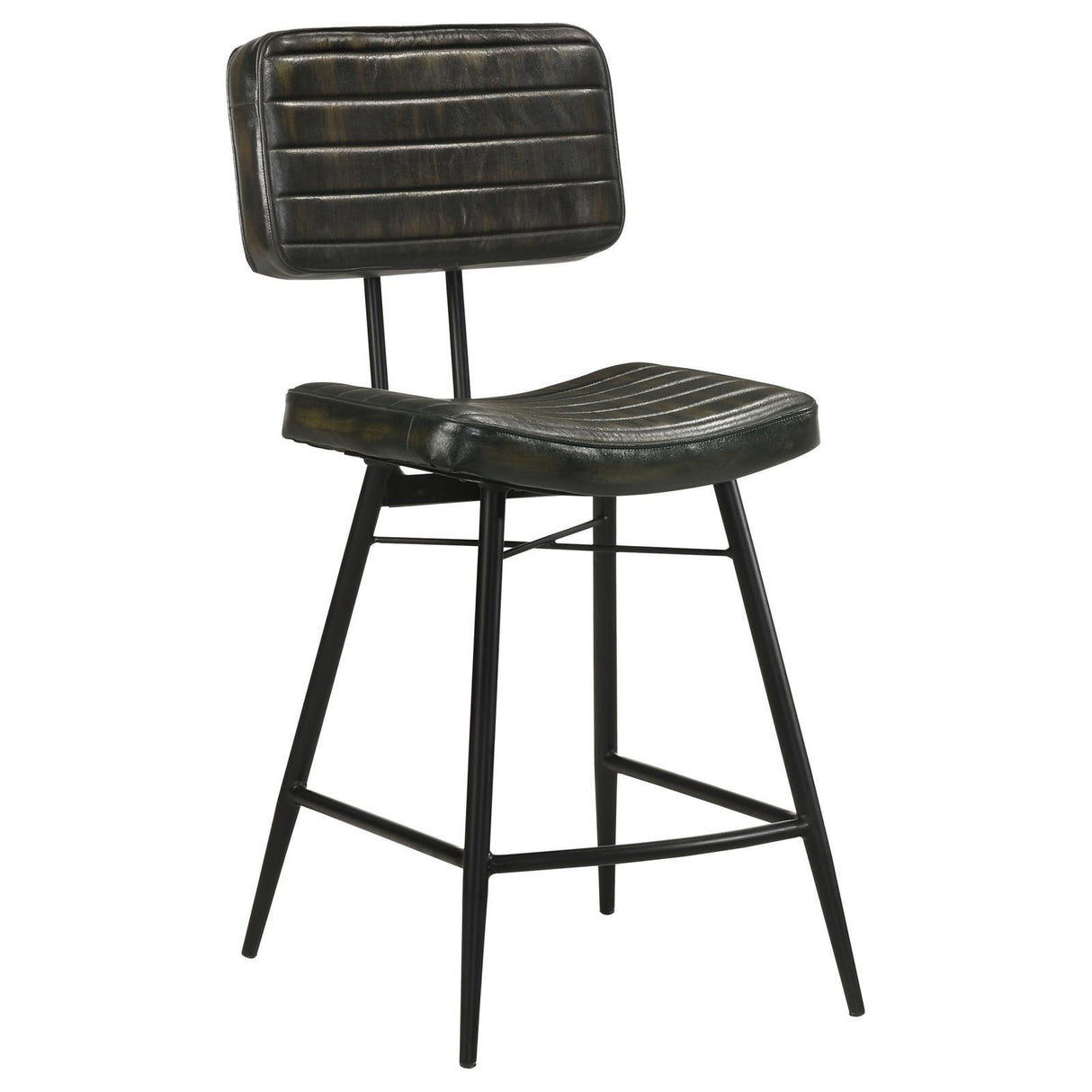 Partridge Upholstered Counter Height Stools with Footrest, Set of 2 by Coaster at Eve Furniture