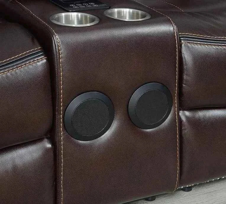 Party Time Brown 3-Piece Power Reclining Living Room Set by New Era Innovations at Eve Furniture