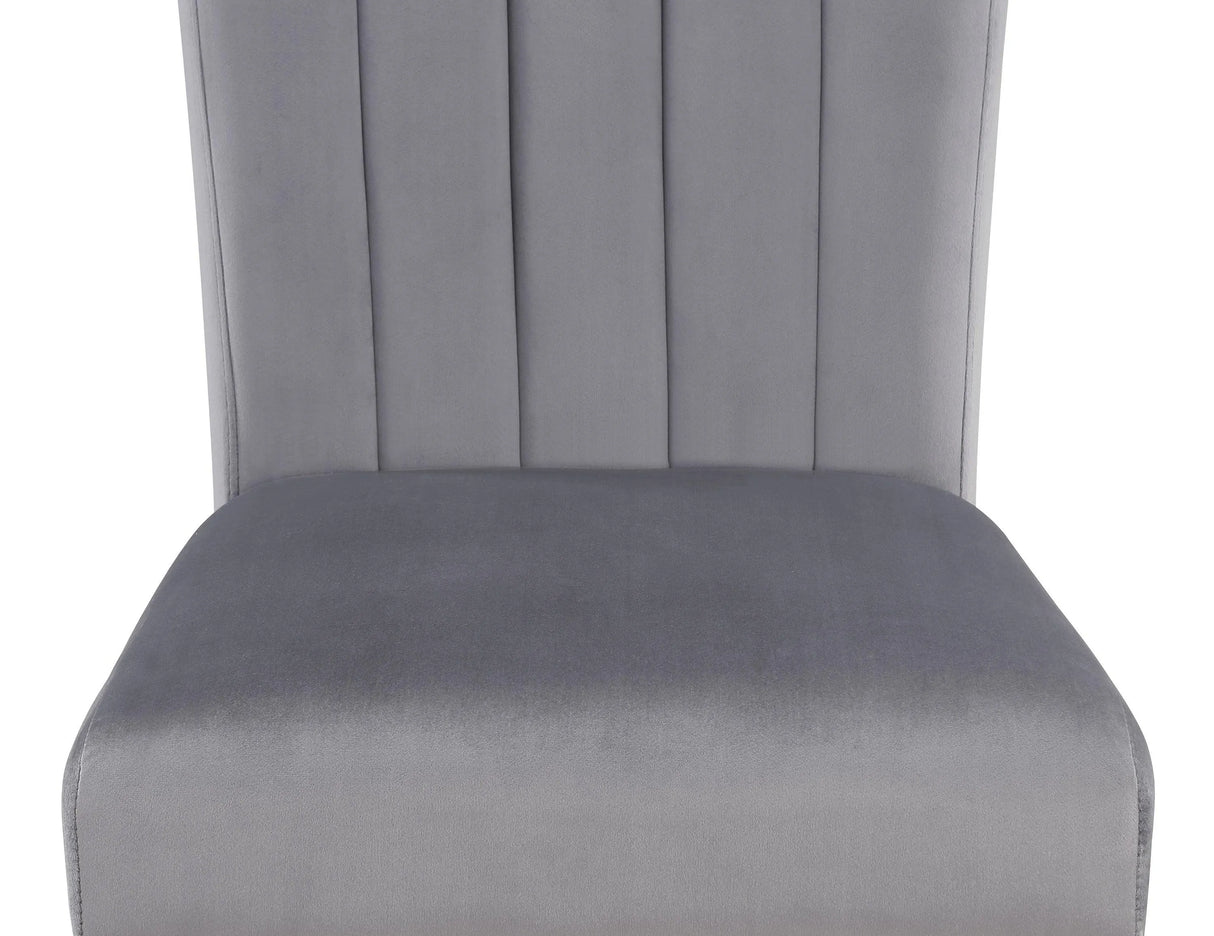 Pascal Black and Gray Marble-Top Dining Set by Crown Mark at Eve Furniture