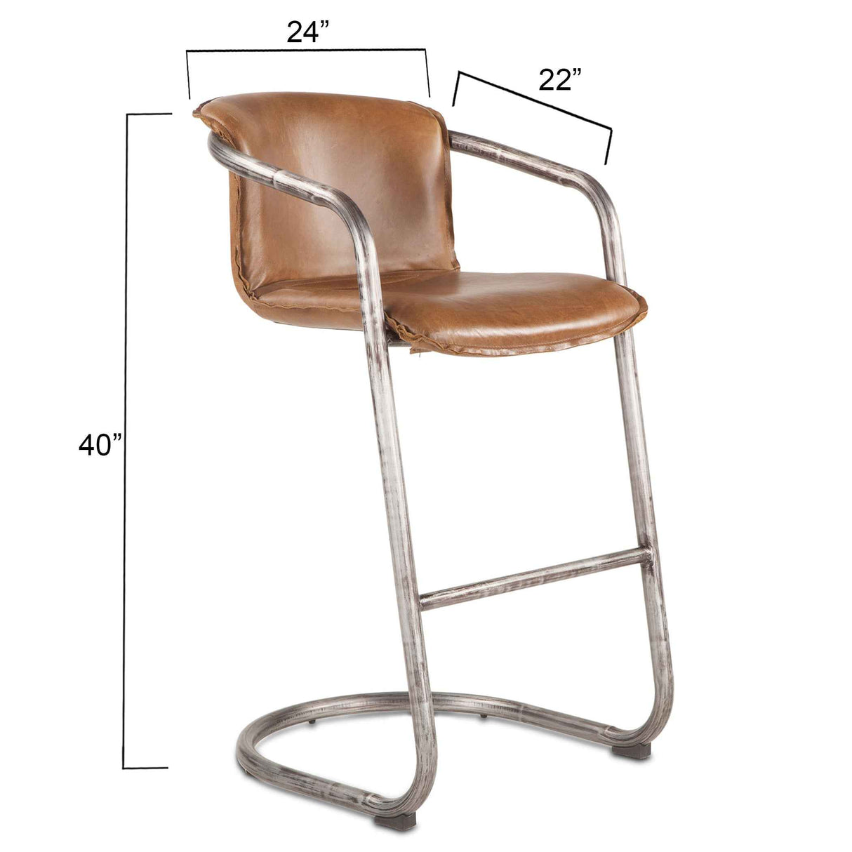 Paso Robles 16" Counter Stool in Tawny Brown by Home Trends & Design at Eve Furniture
