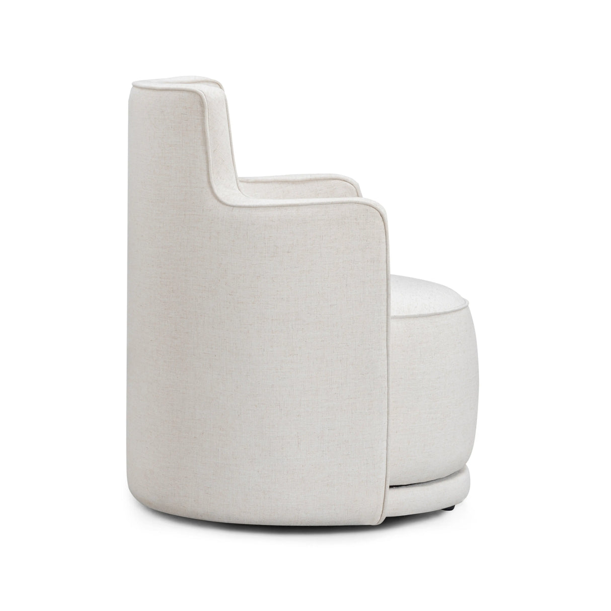 Passe Cream Upcycled Performance Linen Swivel Chair by TOV Furniture at Eve Furniture