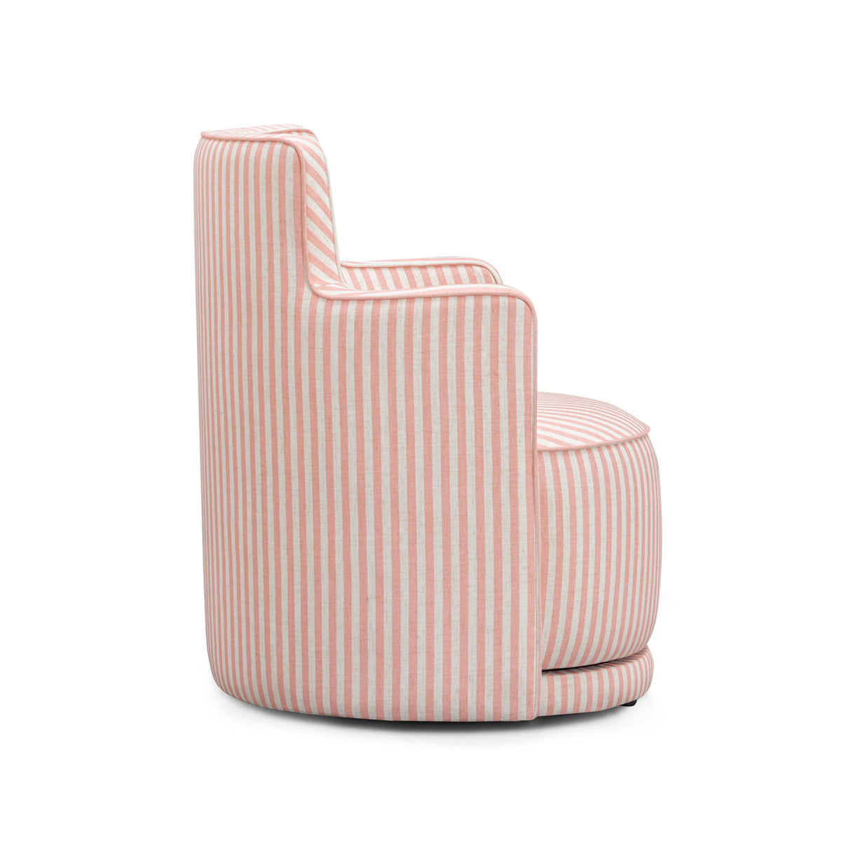 Passe Striped Linen Swivel Chair by TOV Furniture at Eve Furniture