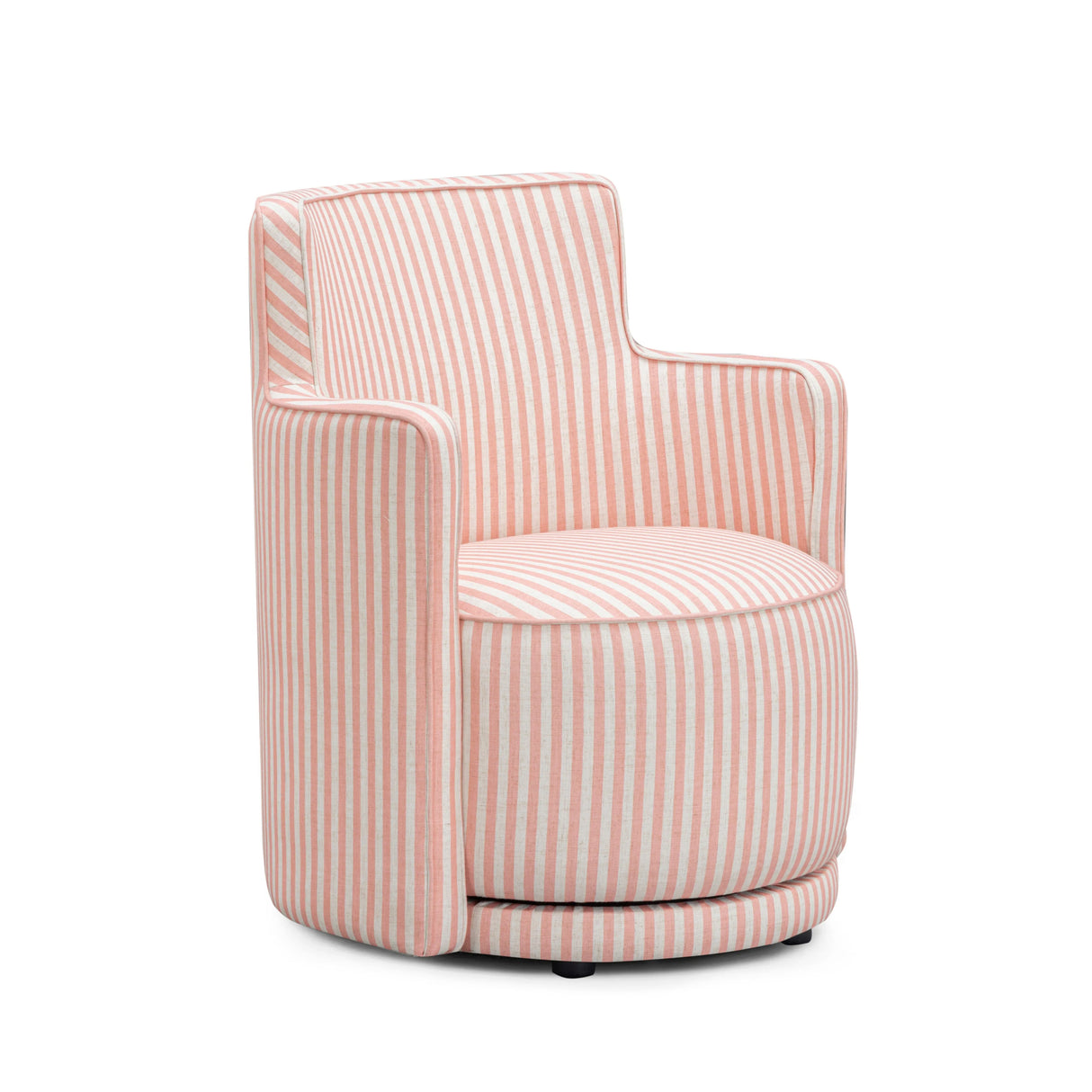 Passe Striped Linen Swivel Chair by TOV Furniture at Eve Furniture