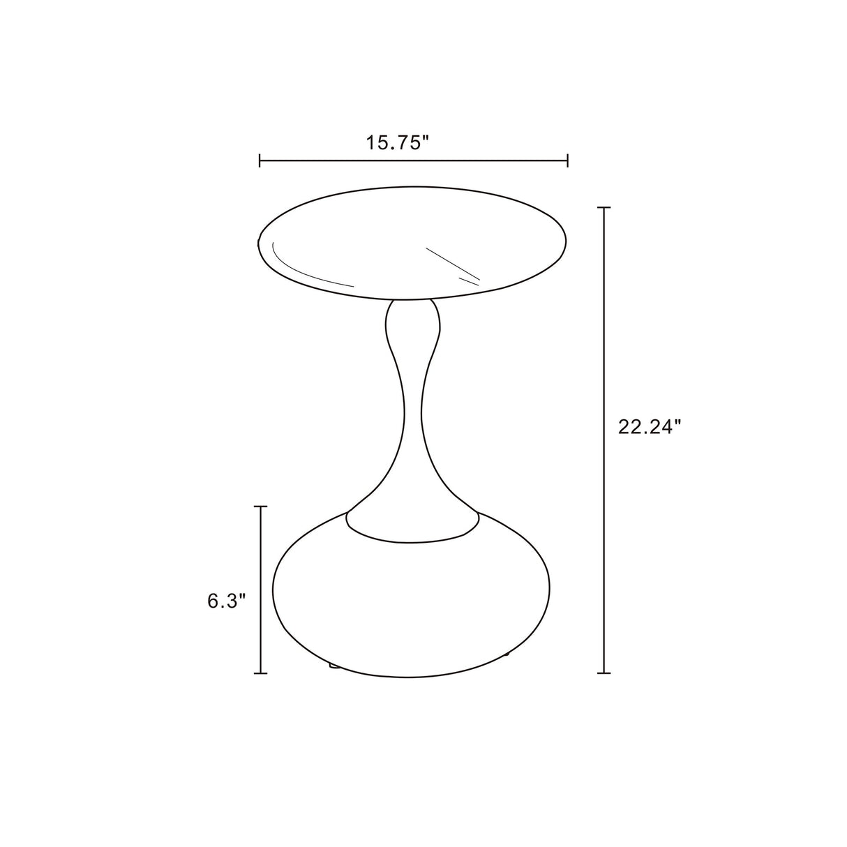Patchin End Table in Brown by Manhattan Comfort at Eve Furniture