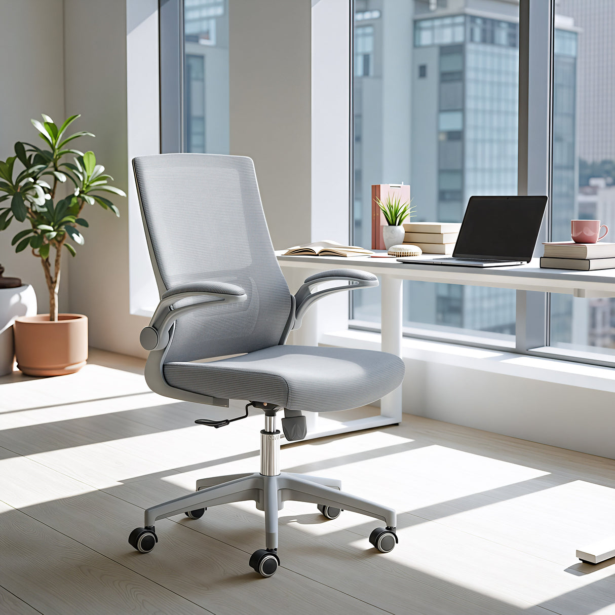 Pater Gray Office Chair by Zuomod at Eve Furniture
