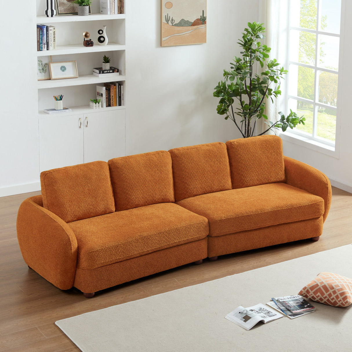 Paton 114.5'' Boucle Fabric Sofa by Ashcroft Furniture at Eve Furniture