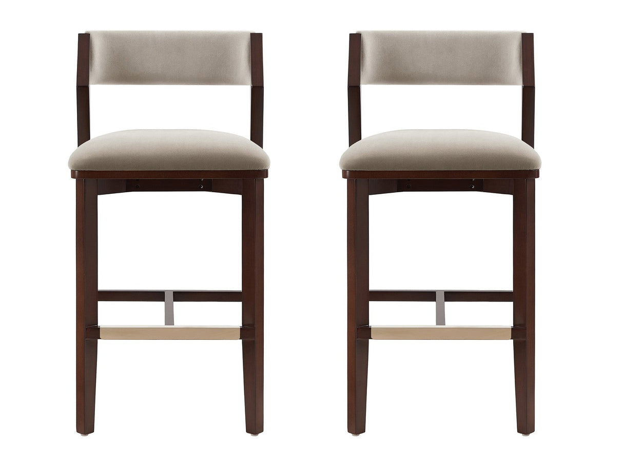 Patricia Barstool in Linen (set of 2) by Manhattan Comfort at Eve Furniture
