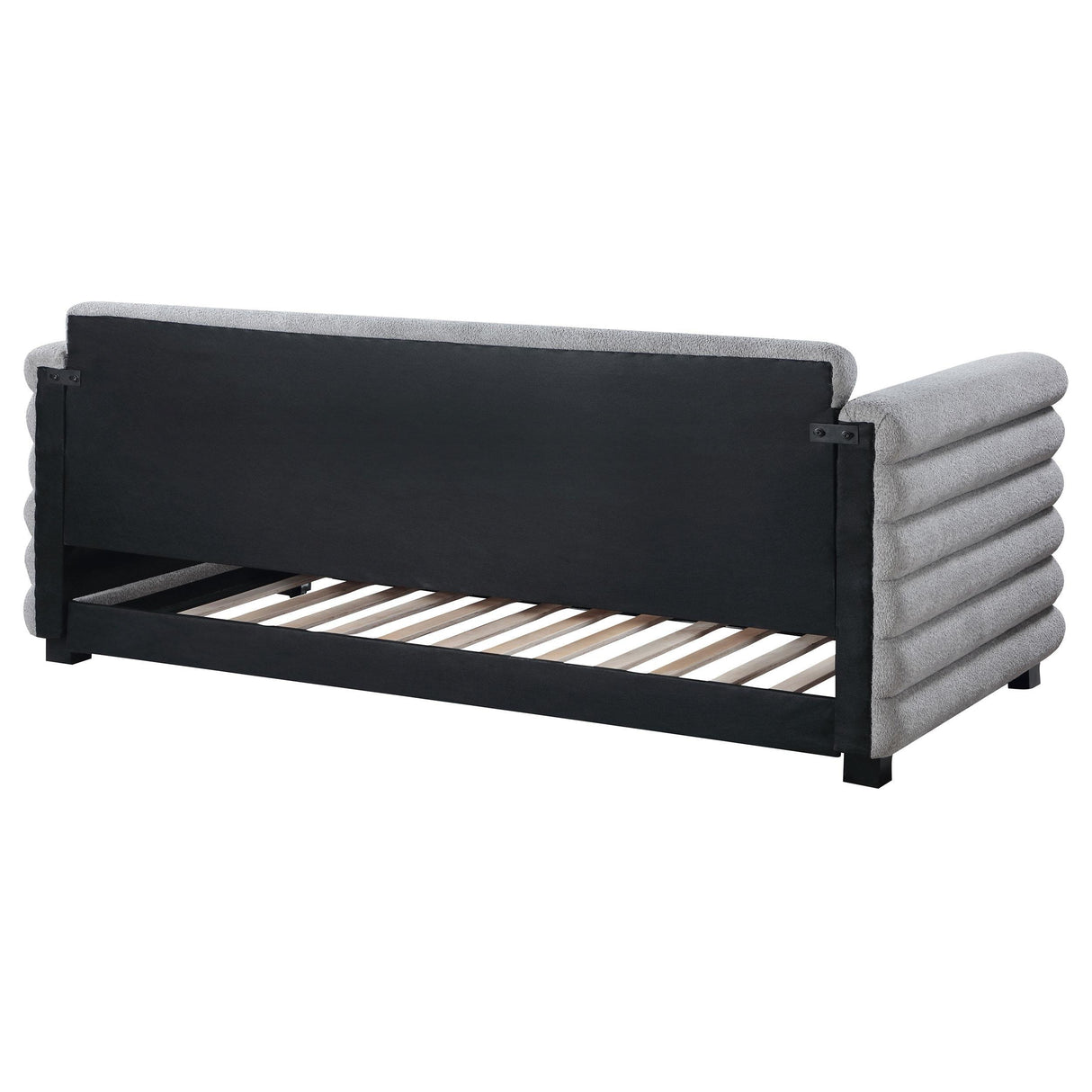 Patricia Boucle Upholstered Twin Day Bed with Trundle Grey by Coaster at Eve Furniture