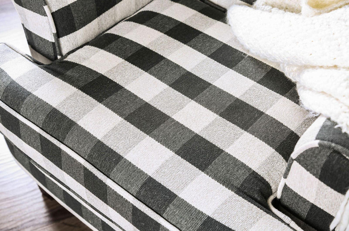 Patricia Pattern Stripe Chair by Furniture of America at Eve Furniture