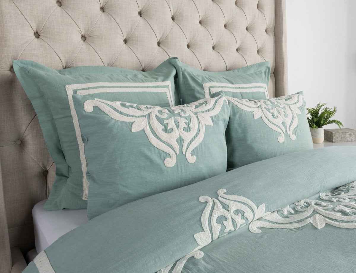 Patrina Blue Surf Duvet Collection by Classic Home at Eve Furniture